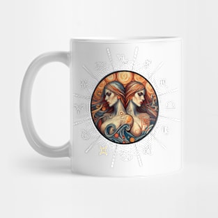 ZODIAC Gemini - Astrological GEMINI - GEMINI - ZODIAC sign - Van Gogh style - 8 Mug